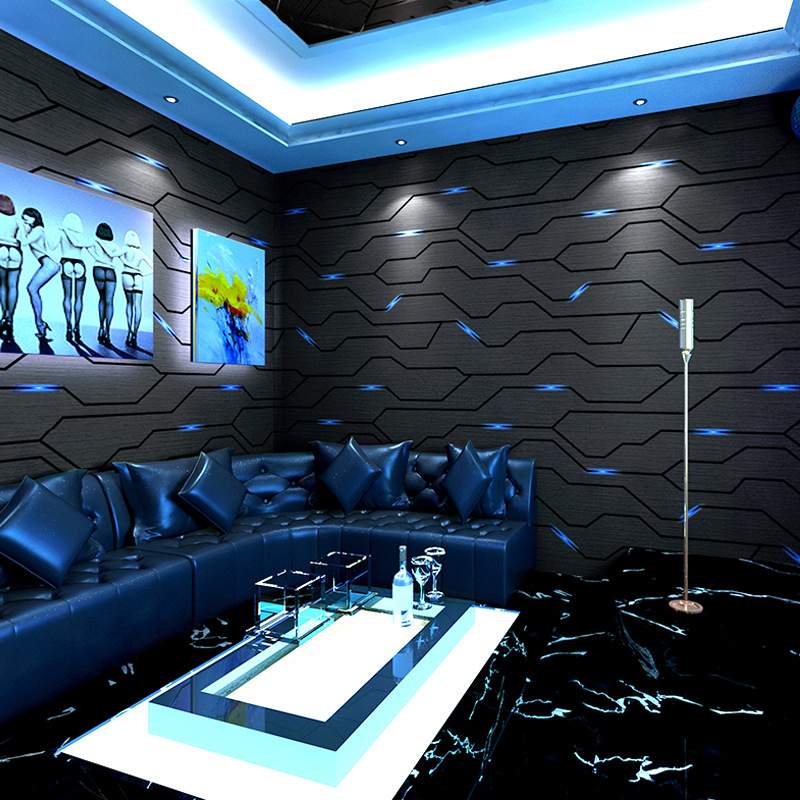 Esports Gaming Houses - 3Dステレオミュージックバー,装飾壁装,テクノロジー,ゲームルーム,紙の装飾
