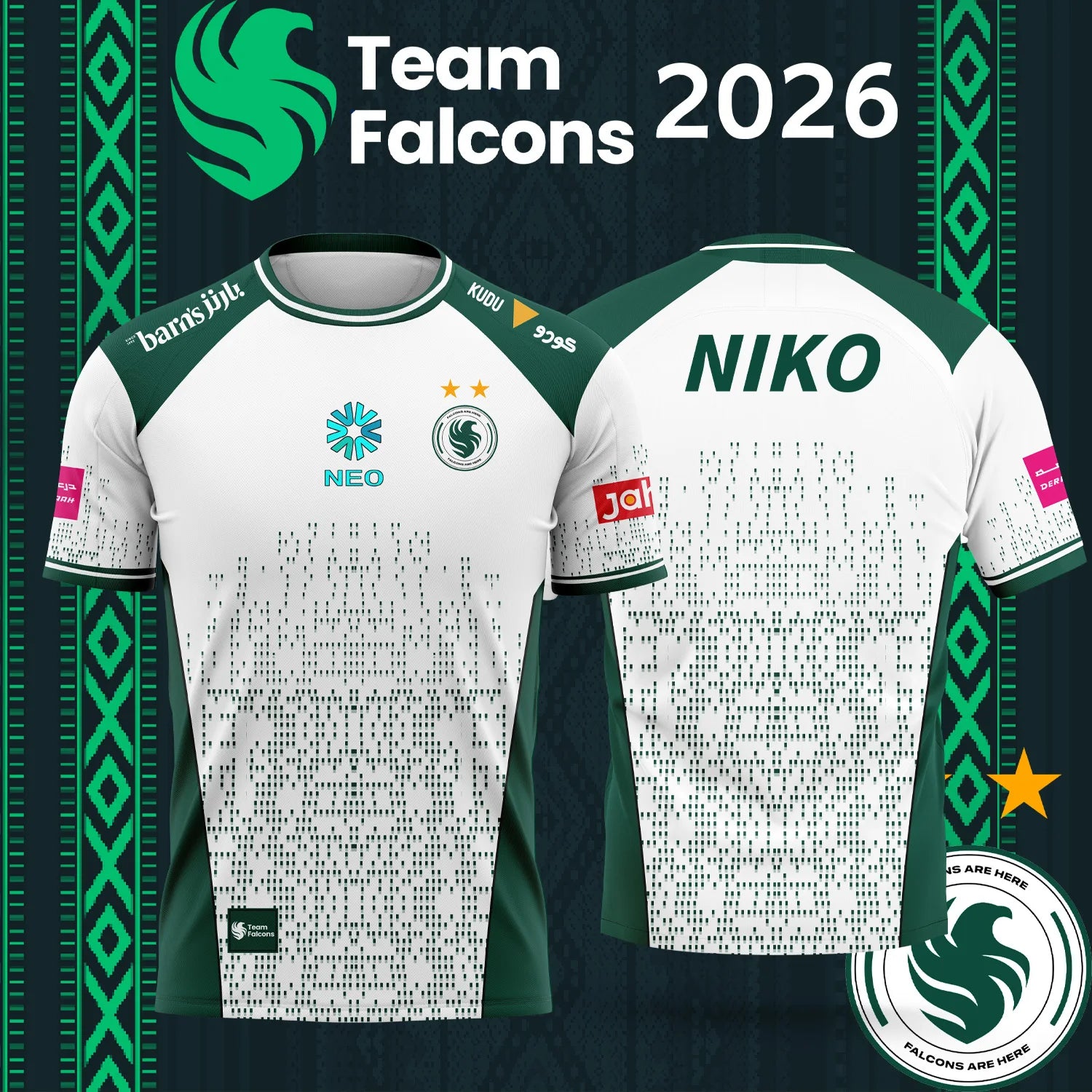 Esports Gaming T Shirt - ファミリーマッチング 2026 チーム ファルコンズ NIKO Eスポーツ