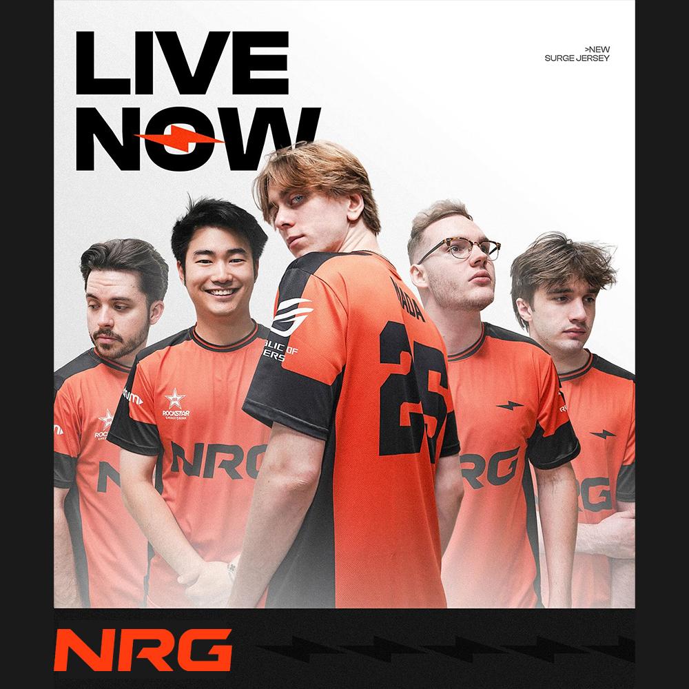 Esports Gaming T Shirt - 2025 NRG Esports サージ ジャージ ヴァロラント