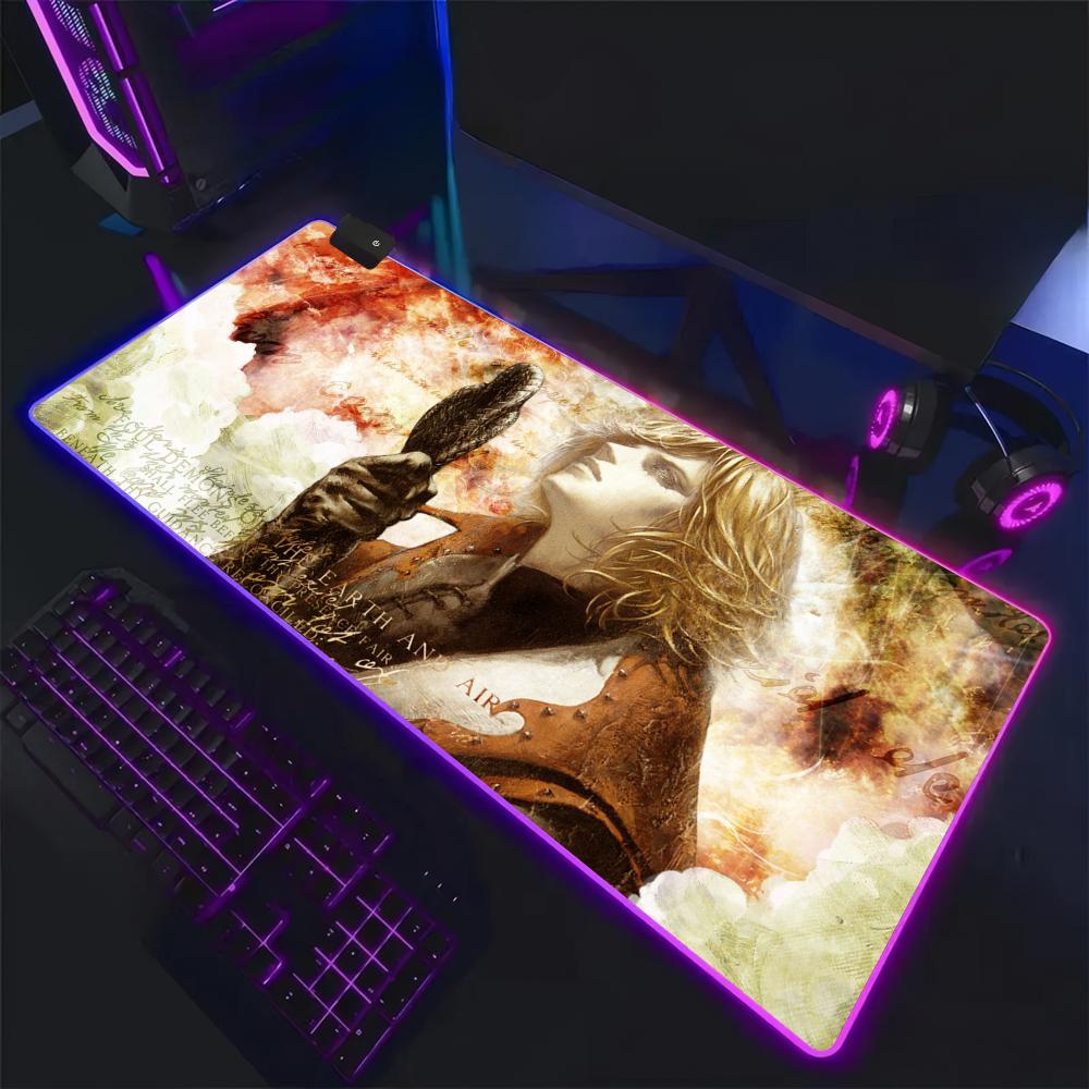 Mouse Pad Extended Rgb - キャッスルヴァニア マウスパッド RGB、ゲーミングマット LED マウスパッド、拡張型、大型 RGB