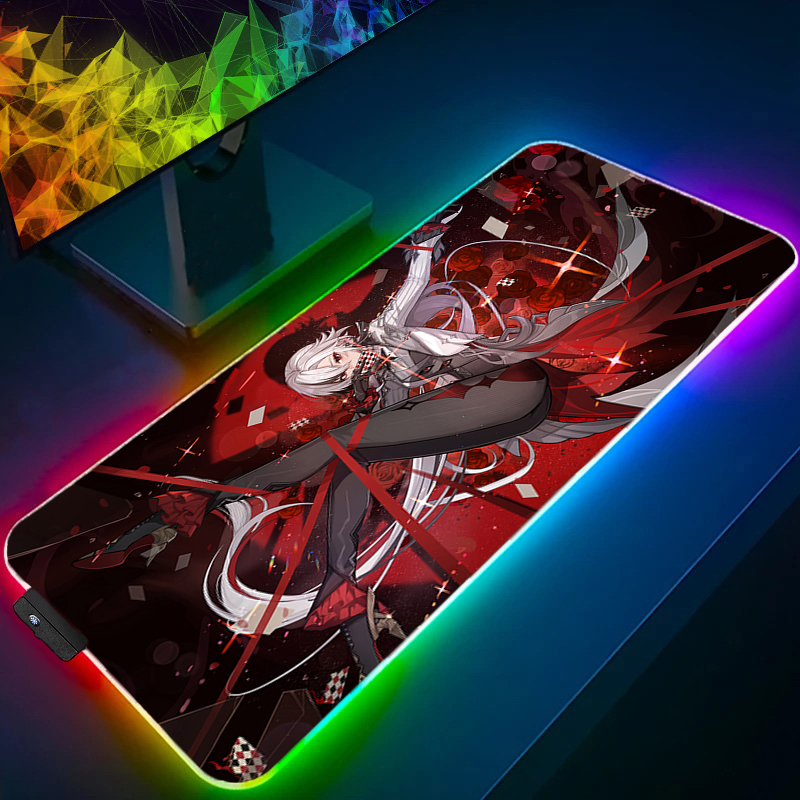 マウスパッドゲーマー LED コンピュータ原神インパクトアル - Mouse Pad Extended Rgb のレビューと価格
