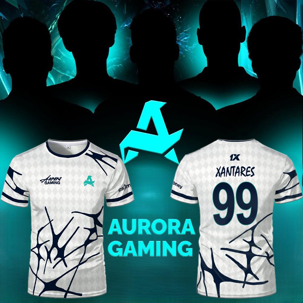 スポーツチーム オーロラ ゲーム ジャージー Tシャツ XA - Esports Gaming T Shirt のレビューと価格