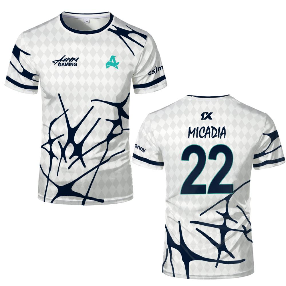 スポーツチーム オーロラ ゲーム ジャージー Tシャツ XA - Esports Gaming T Shirt のレビューと価格