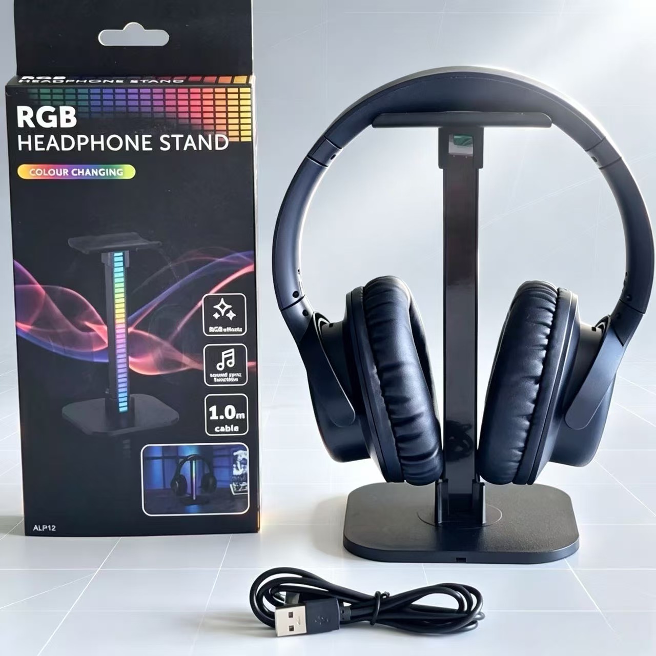 USBゲーミングヘッドホンスタンド RGBリズムライト付き  - Esports Gaming Headphones のレビューと価格