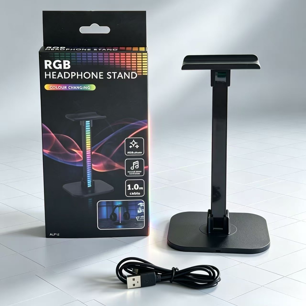 USBゲーミングヘッドホンスタンド RGBリズムライト付き  - Esports Gaming Headphones のレビューと価格